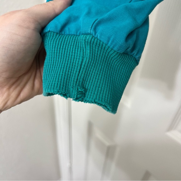 Aqua blue port Vancouver sail club vintage crewneck sweatshirt Canada souvenir - Picture 5 of 7